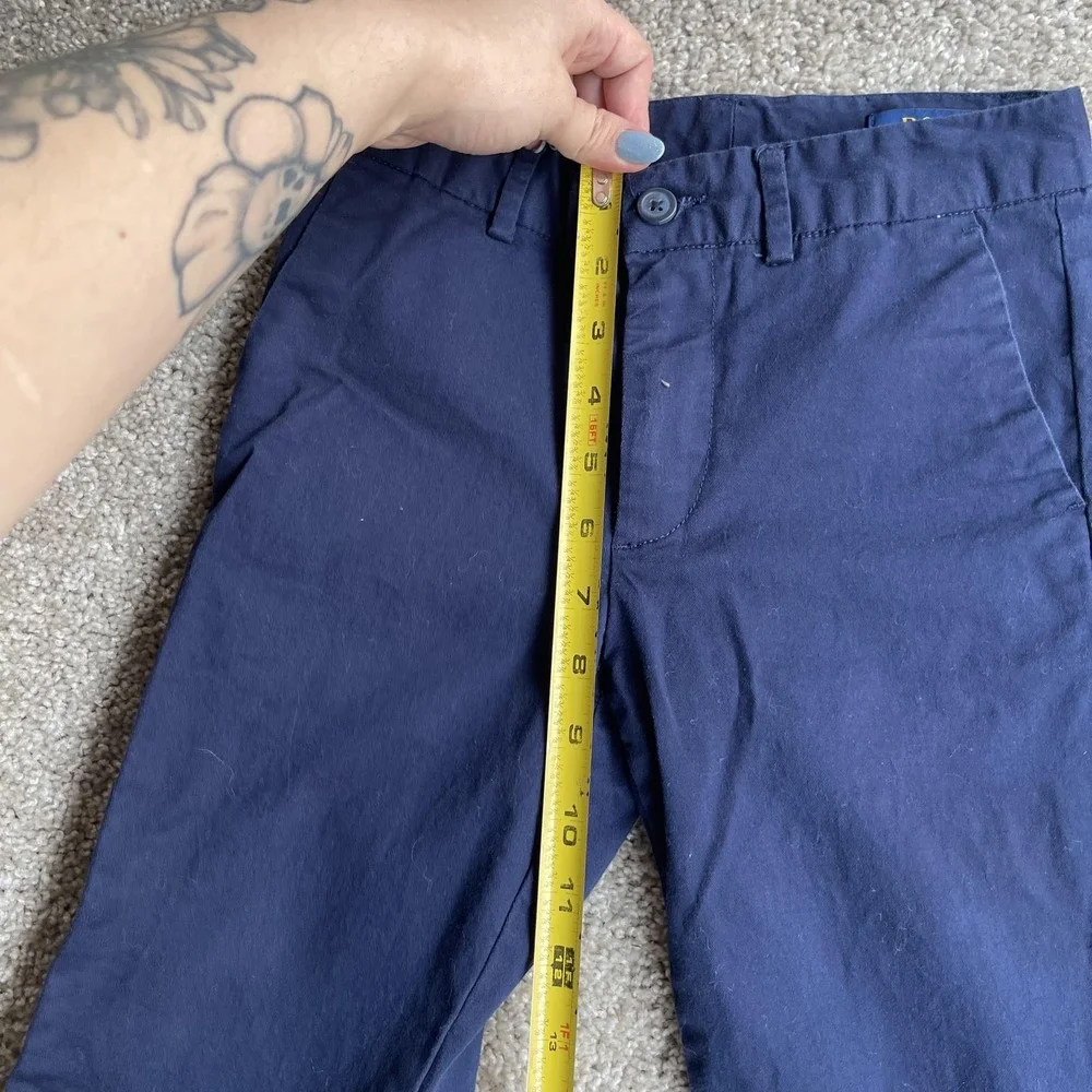 Polo Ralph Lauren Chino Pants Kids 8 Blue Twill Pockets Casual School Fall
